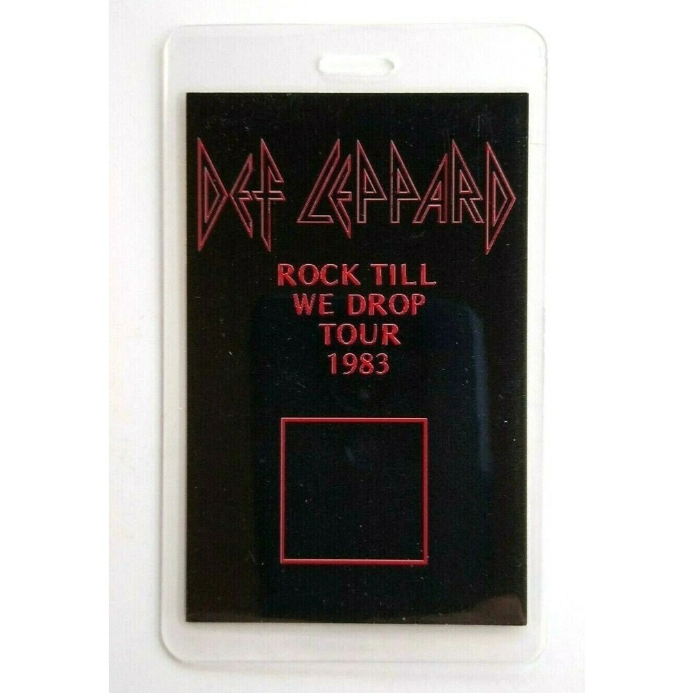 Def Leppard Rock Till We Drop Backstage Pass Original 1983 Concert Pyromania